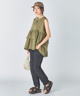 OP／FILA 【Ocean Pacific】らくティブ｜ティアードフリルデザインタンクトップ