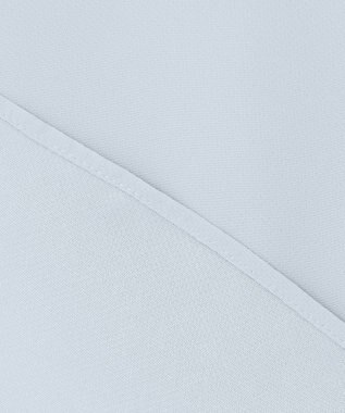 ICB L 【UVケア・速乾・洗える】BackSatinAmunzen バンドカラーブラウス サックスブルー系