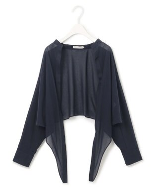 ICB 【洗える・接触冷感・UVケア】３WAYセットブラウス ネイビー系