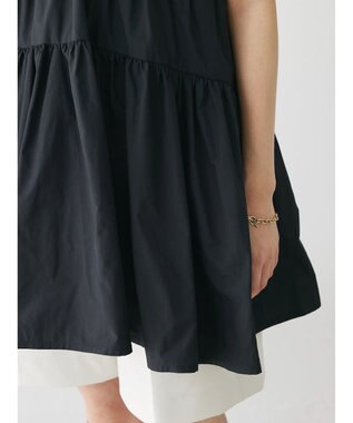 Green Parks コルセット風ミニワンピース Black