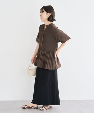 Green Parks ・ＥＬＥＮＣＡＲＥ　ＤＵＥ　リブナロースカート Black