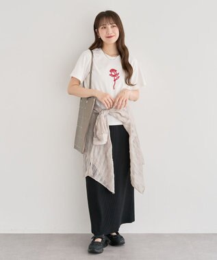 Green Parks ・ＥＬＥＮＣＡＲＥ　ＤＵＥ　リブナロースカート Black