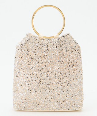 ANY SIS 【2WAY】リングメタルスパンコール ショルダーバッグ シルバー系