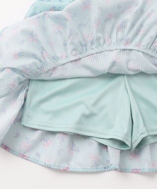 ANY KIDS フラワー×リボン スカパン ミント