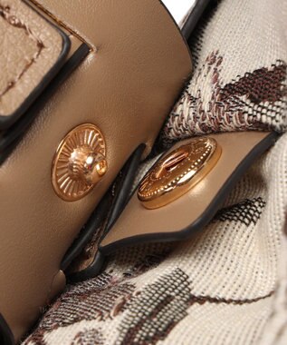 style code 【MERCURYDUO/マーキュリーデュオ】軽量メッシュ　花柄巾着付ミニトートバッグ ベージュ