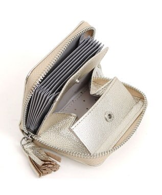 UNBILLION ペルケ perche / マルチスタッズジャバラチャームウォレットショルダー ゴールド