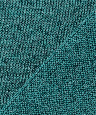 自由区 【アンサンブル対応】ペーパーコットンニット カーディガン ターコイズ