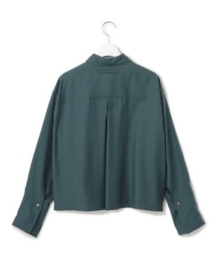 23区 【Oggi5月号掲載/接触冷感/速乾性】シアータンブラー シャツ ダークグリーン系