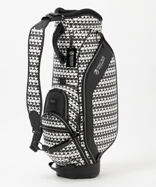 23区GOLF 【UNISEX】フラッグ総柄キャディバッグ　他と被らないデザイン ブラック系5