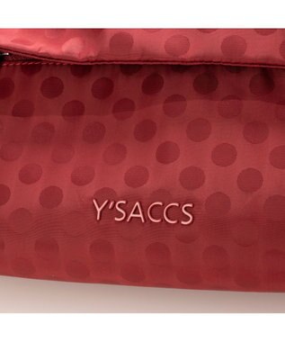 Y'SACCS Polka Dots 口折れショルダー ワイン