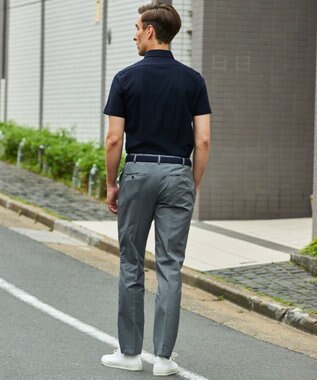 GOTAIRIKU 圧倒的清涼感・８つの機能美【接触冷感/通気性/軽量/撥水…等】クールドッツ セットアップパンツ_ヘリンボーンプリント（25年モデル） ライトグレー_ヘリンボーン柄