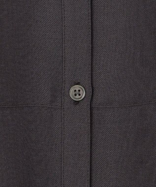 23区 L 【Oggi10月号掲載/洗える】ウールシアービエラ バンドカラー シャツ グレー系