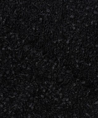 Feroux 【洗える】ミックスヤーンニット ジャケット ブラック系