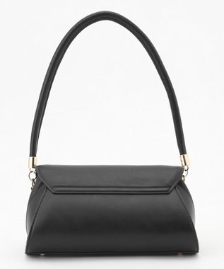 LA BAGAGERIE 【maison vert】 【軽量2WAY】ワイドリボンフラップバッグ ブラック