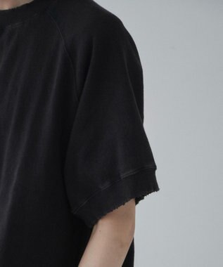 WEGO 【ユニセックス着用ITEM】ハーフスリーブスウェット ブラック