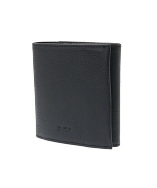 genten ミネルヴァ2 内ボックス型二つ折り財布 クロ