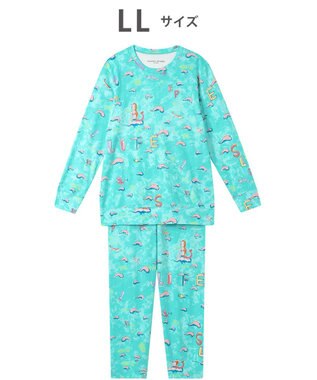 tsumori chisato SLEEP ツモリチサト パジャマ 長袖 長ズボン 綿100%(本体) スムース素材 レディース UDX501 /ワコール サックス