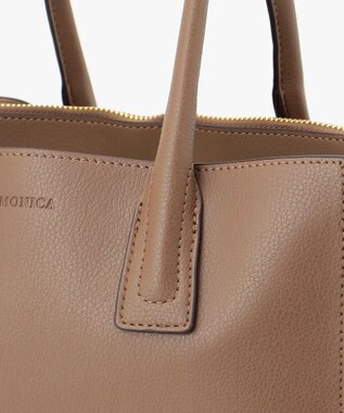 LA BAGAGERIE 【MONICA】アコーディオンスクエアトートM チョコ