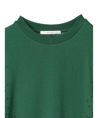 Green Parks Ｂ．サイド刺繍カットプルオーバー Black