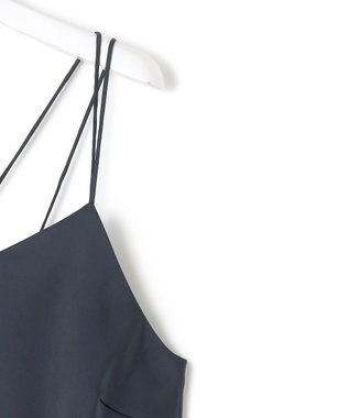 ICB L 【WEB＆一部店舗限定】 StretchVintageSatin オールインワン ネイビー系