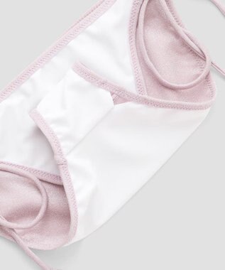 San-ai Resort（三愛水着楽園） 軽い着け心地でしっかり盛れる【楽盛り水着】　ラメギャザーワイヤー水着　9M　【San-ai Resort（サンアイリゾート）】 ピンク