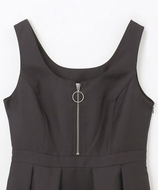 GRACE CONTINENTAL ツイルタックワンピース ブラック