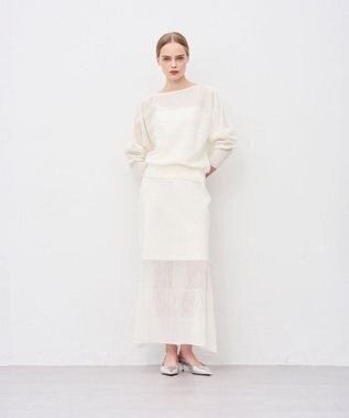 uncrave シアーニット ドルマントップス オフ