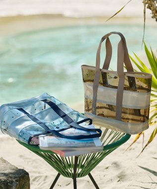 組曲 KIDS 【Fサイズ】シアードット ビニールバッグ サックスブルー系3