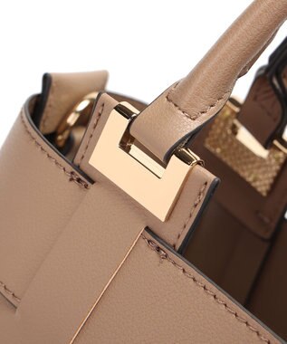 style code 【MERCURYDUO/マーキュリーデュオ】軽量メッシュ　花柄巾着付ミニトートバッグ ベージュ