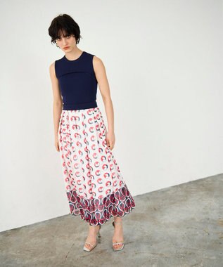 GRACE CONTINENTAL マリンニットワンピース ネイビー