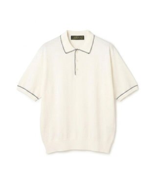 J.PRESS MEN 【WEB・一部店舗限定】Blancket Stitch Knit Polo
