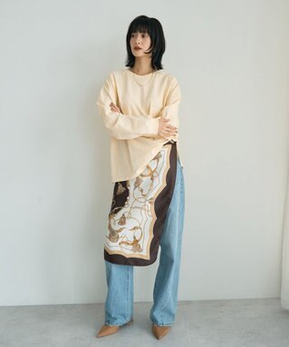 YECCA VECCA コットンルーズプルオーバー Light Yellow
