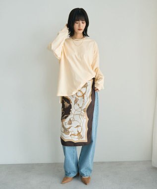 YECCA VECCA コットンルーズプルオーバー Light Yellow