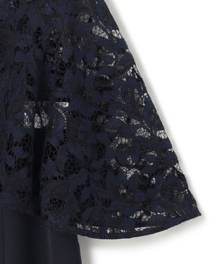 23区 【APPLAUDIR】マニフィークレースコンビ ドレス ネイビー系