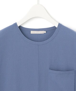 ICB L 【洗える】ガスコットンハイゲージ ノースリーブニット スマルトブルー系