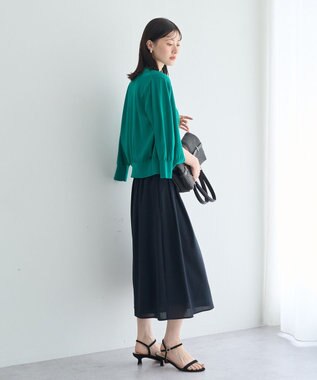 YECCA VECCA 【UVカット】ガウチョパンツ Navy