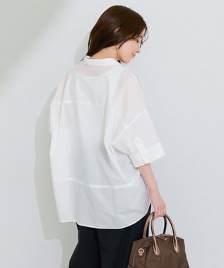 Green Parks ＵＶカットスキッパー半袖シャツ Off White