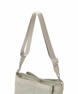 TOPKAPI 【Breath TOPKAPI】防水ナイロン レザーコンビ ショルダーバッグ ミントグリーン