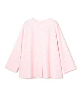 UNFILO 【WEB限定カラー】バックリボン イージーケアシャツ ピンク