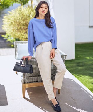 ANY タックスリーブプルオーバー ブルー