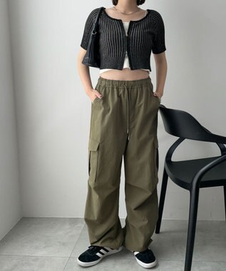 WEGO ダブルジップオフショルニットトップス ブラック