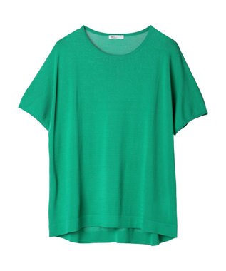 CRAFT STANDARD BOUTIQUE UVカット/接触冷感/洗える/ 半袖ニットプルオーバー Green