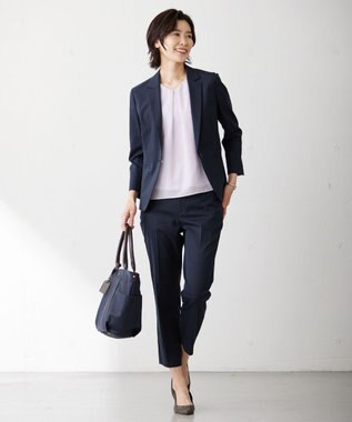 J.PRESS LADIES 【WEB限定カラーあり・A4サイズ収納可】 ナイロン トート バッグ ネイビー系