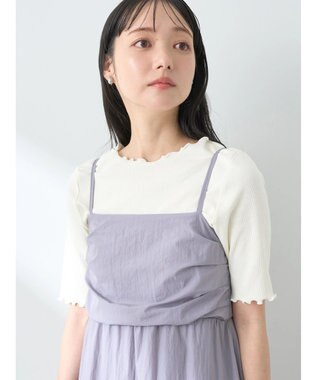 earth music&ecology テックバルーンキャミワンピース Lavender