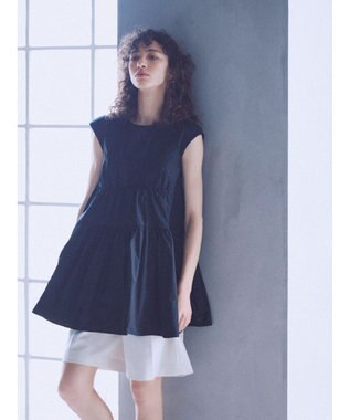 Green Parks コルセット風ミニワンピース Black