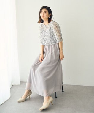 YECCA VECCA 【2点SET】3wayレース×キャミドレス Light Gray
