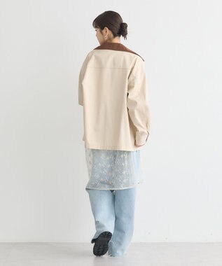 earth music&ecology ハンティングジャケット Ivory