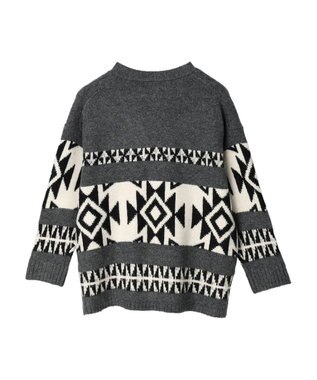 CRAFT STANDARD BOUTIQUE 【男女兼用】オルテガ柄カーディガン Gray