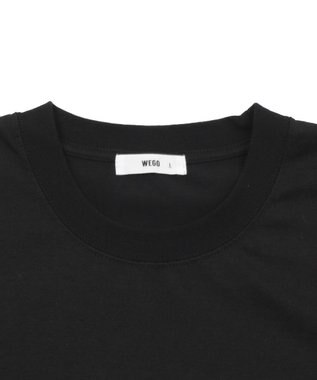 WEGO ダメージアップリケグラフィックT（SS） ブラック