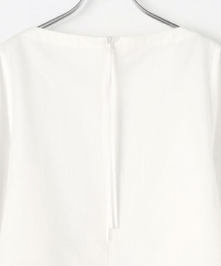 #Newans 【撥水】ボートネックリラクシーシャツ ホワイト